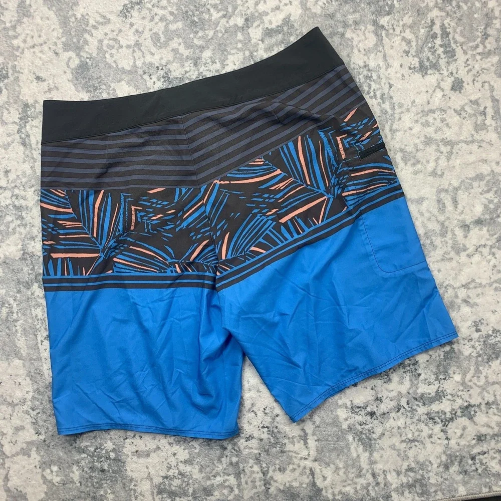 Patagonia Mens Board‎ Shorts 34 Blue Unlined Swim Trunks Geometric Outdoor